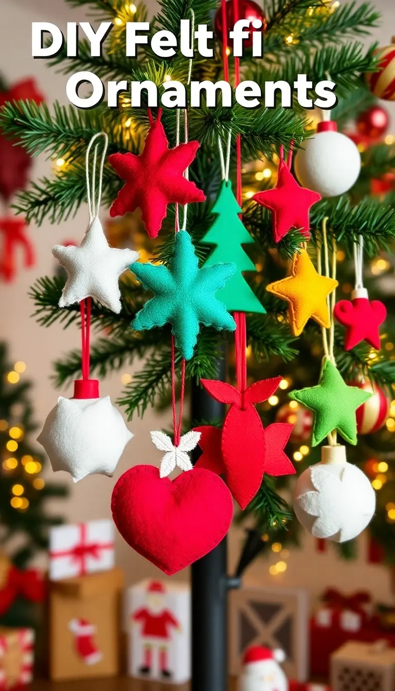 10. DIY Felt Ornaments