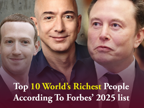 Top 10 World’s Richest People According To Forbes’ 2025 list