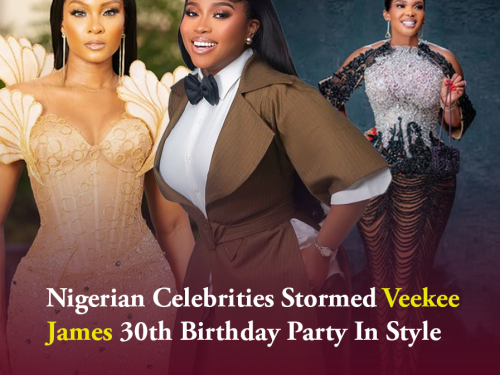 Nigerian Celebrities Stormed Veekee James 30th Birthday Party In Style