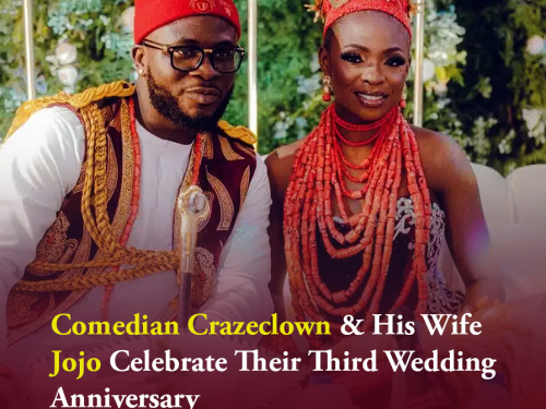 Nigerian Content Creator Crazeclown And His Wife, Jojo Celebrate Their 3rd Wedding Anniversary