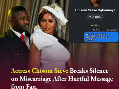Actress Chisom Steve Breaks Silence on Miscarriage After Hurtful Message from Fan