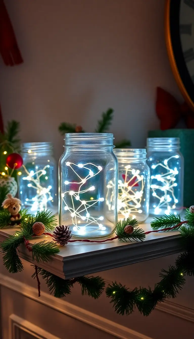 21. Twinkling Fairy Light Jars