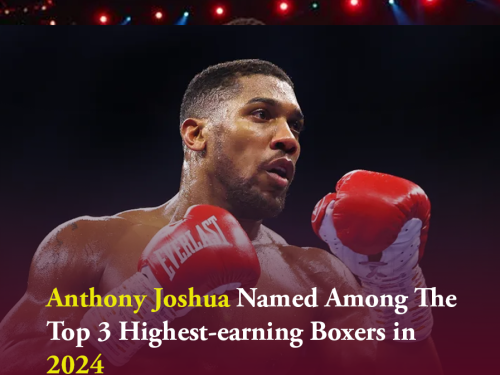 Nigerian-British Boxer, Anthony Joshua Named Among The Top 3 Highest-earning Boxers in 2024