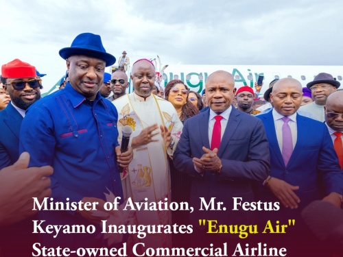 Minister of Aviation, Mr. Festus Keyamo Inaugurates "Enugu Air" State-owned Commercial Airline